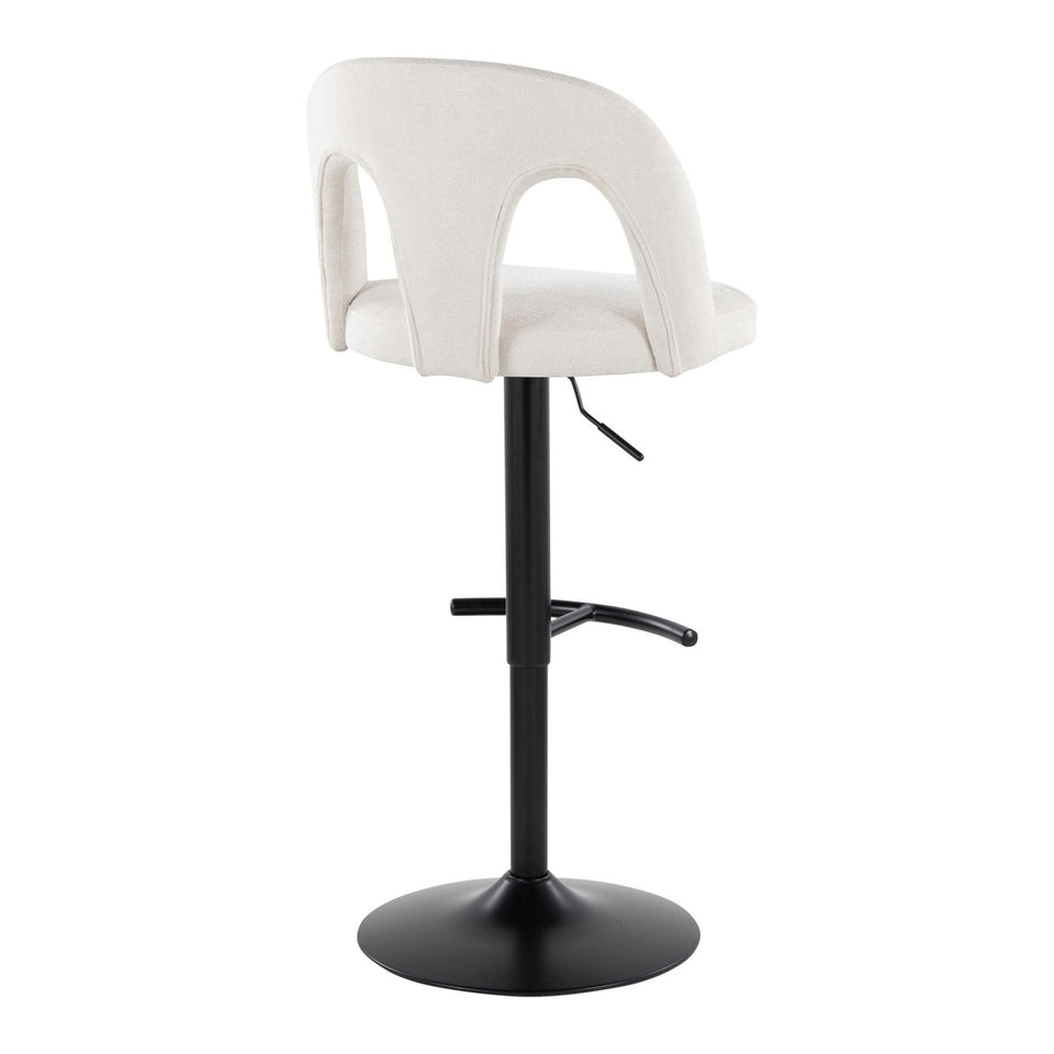 Ava Upholstered Adjustable Barstool - Set of 2