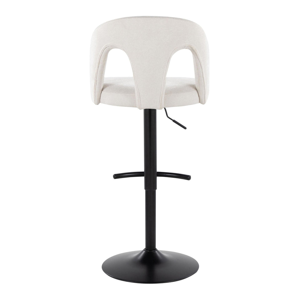 Ava Upholstered Adjustable Barstool - Set of 2