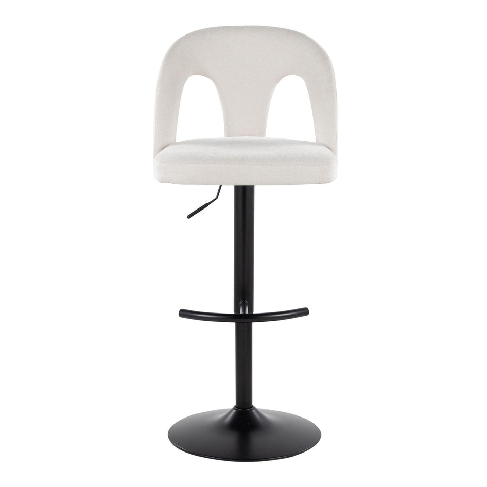 Ava Upholstered Adjustable Barstool - Set of 2