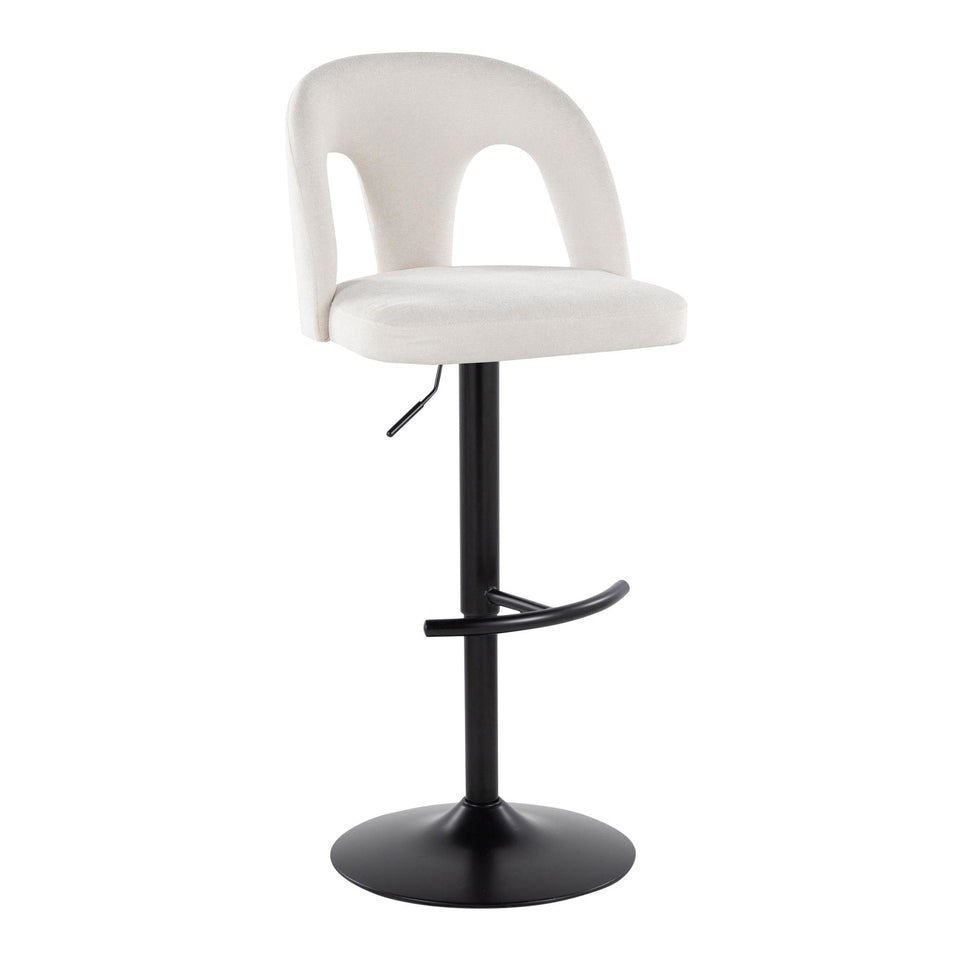 Ava Upholstered Adjustable Barstool - Set of 2