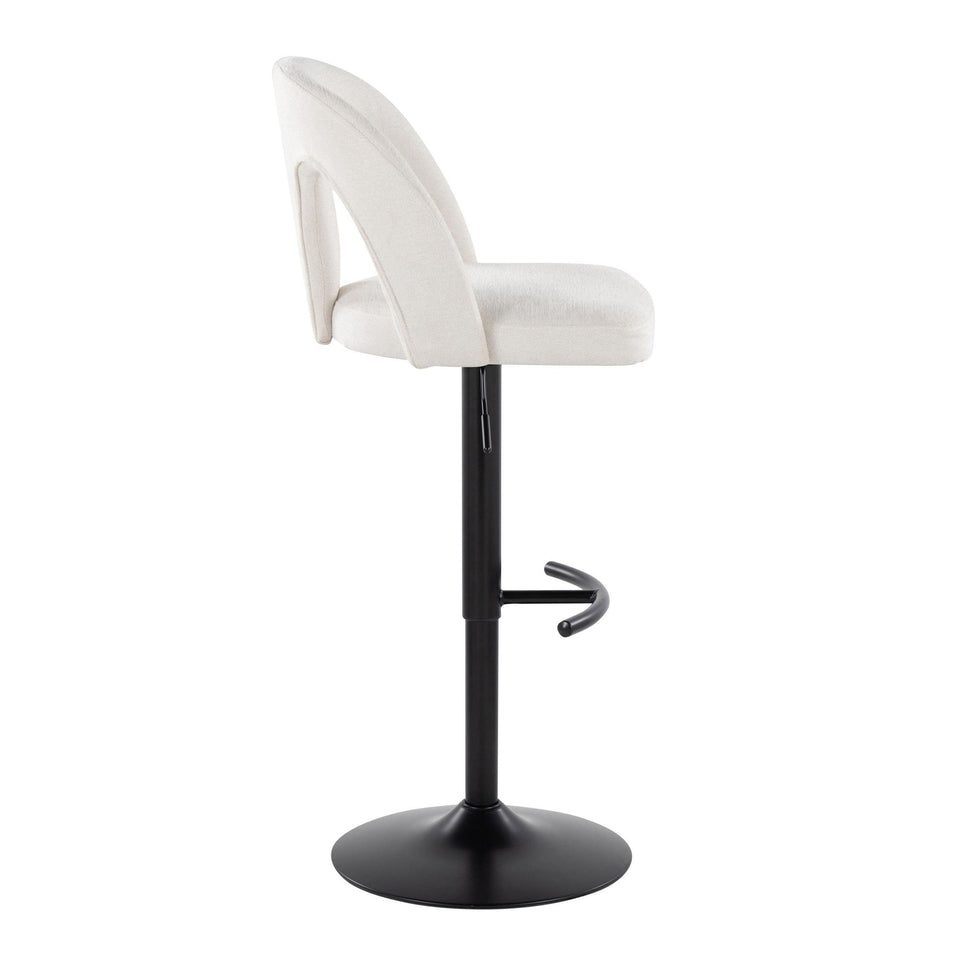 Ava Upholstered Adjustable Barstool - Set of 2