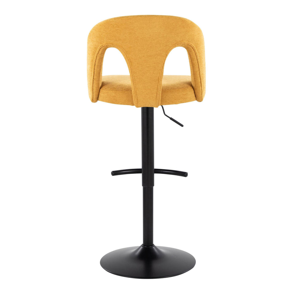 Ava Upholstered Adjustable Barstool - Set of 2