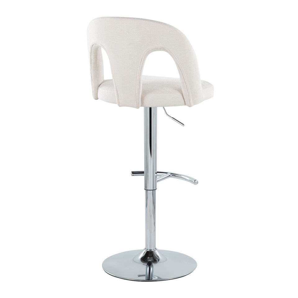 Ava Upholstered Adjustable Barstool - Set of 2