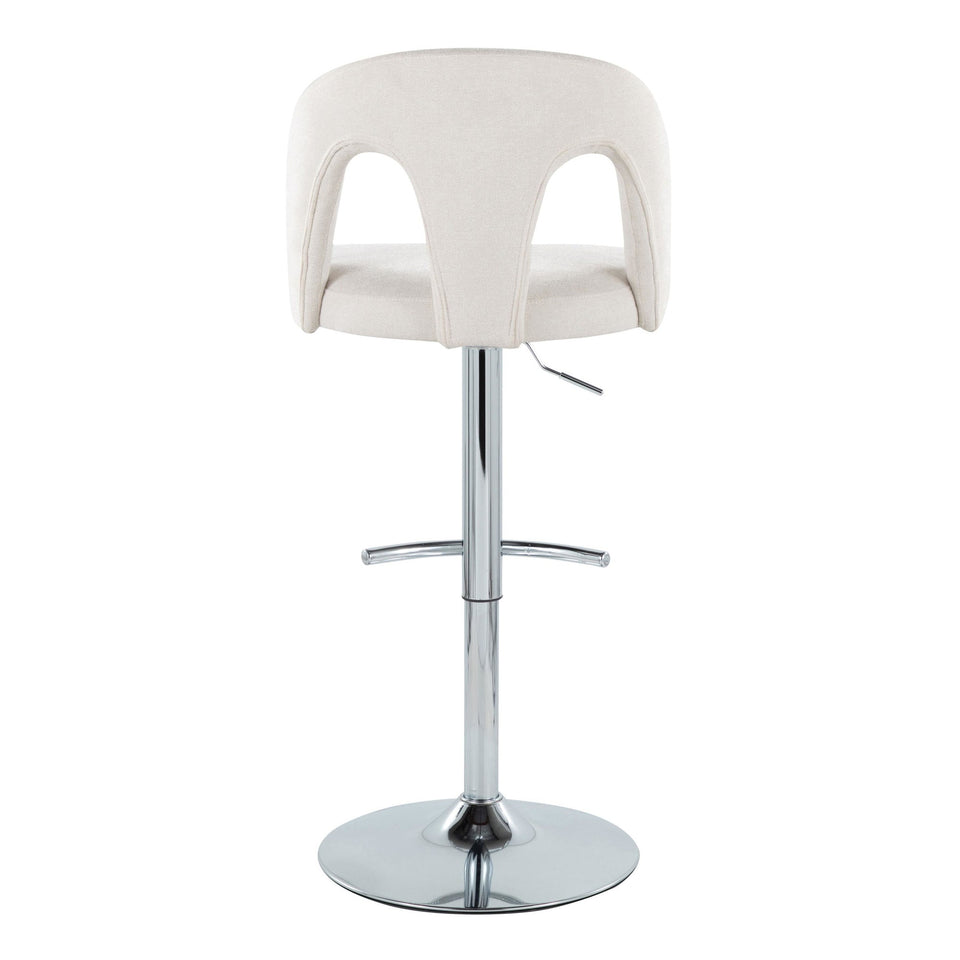Ava Upholstered Adjustable Barstool - Set of 2