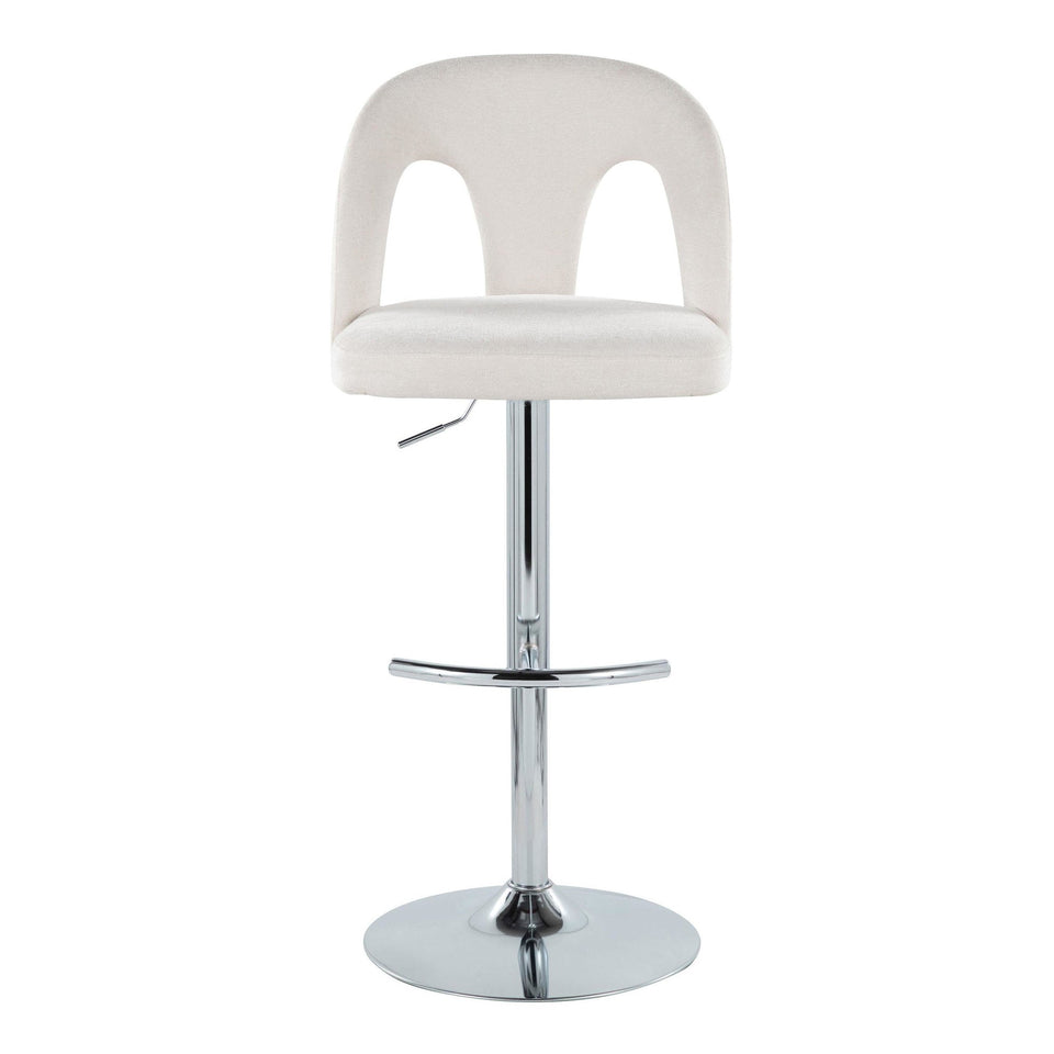 Ava Upholstered Adjustable Barstool - Set of 2