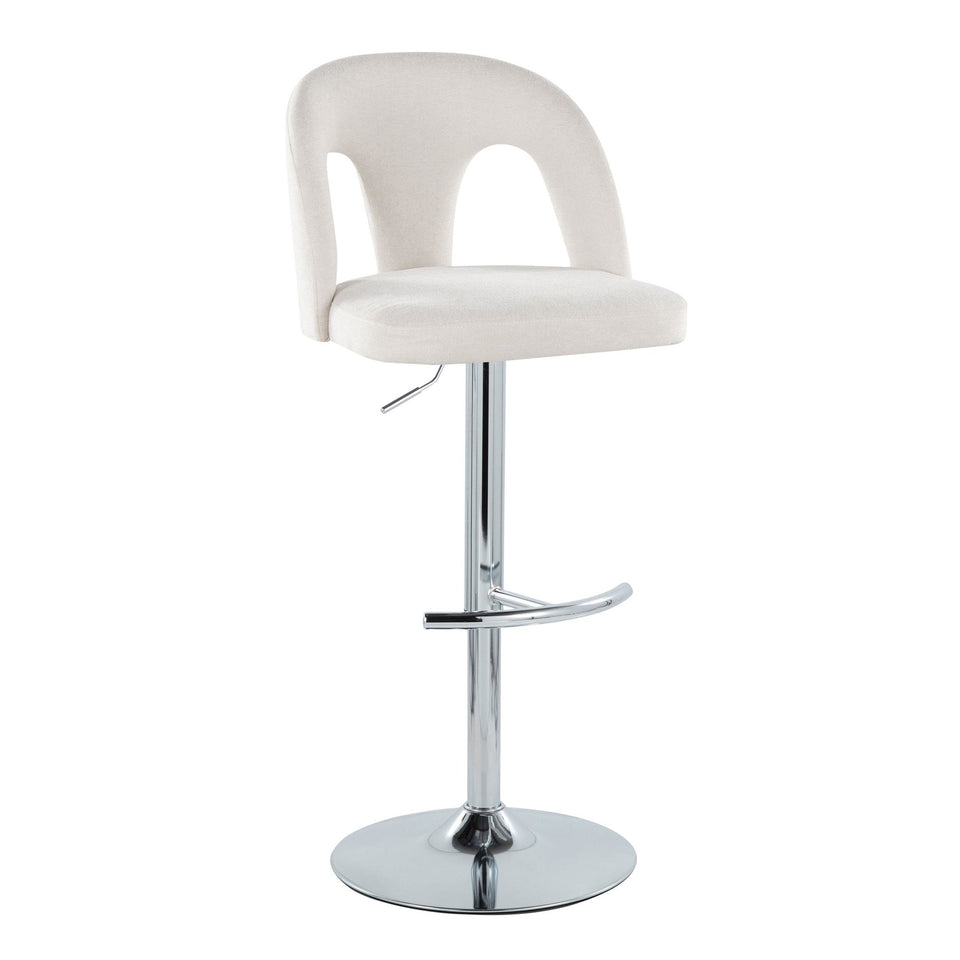 Ava Upholstered Adjustable Barstool - Set of 2