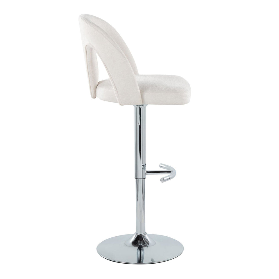 Ava Upholstered Adjustable Barstool - Set of 2