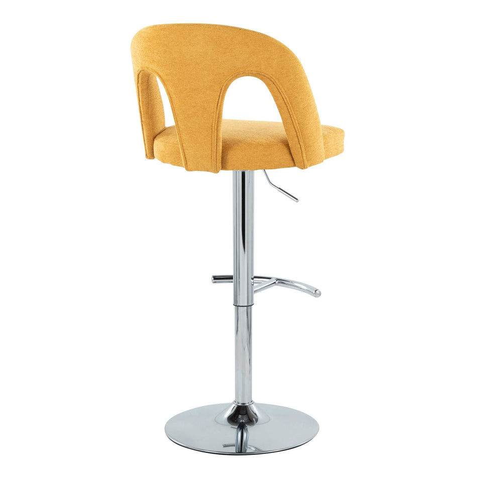 Ava Upholstered Adjustable Barstool - Set of 2