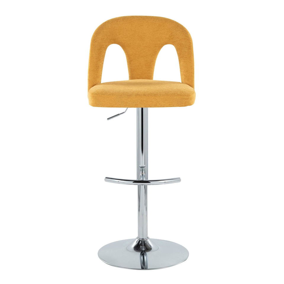 Ava Upholstered Adjustable Barstool - Set of 2