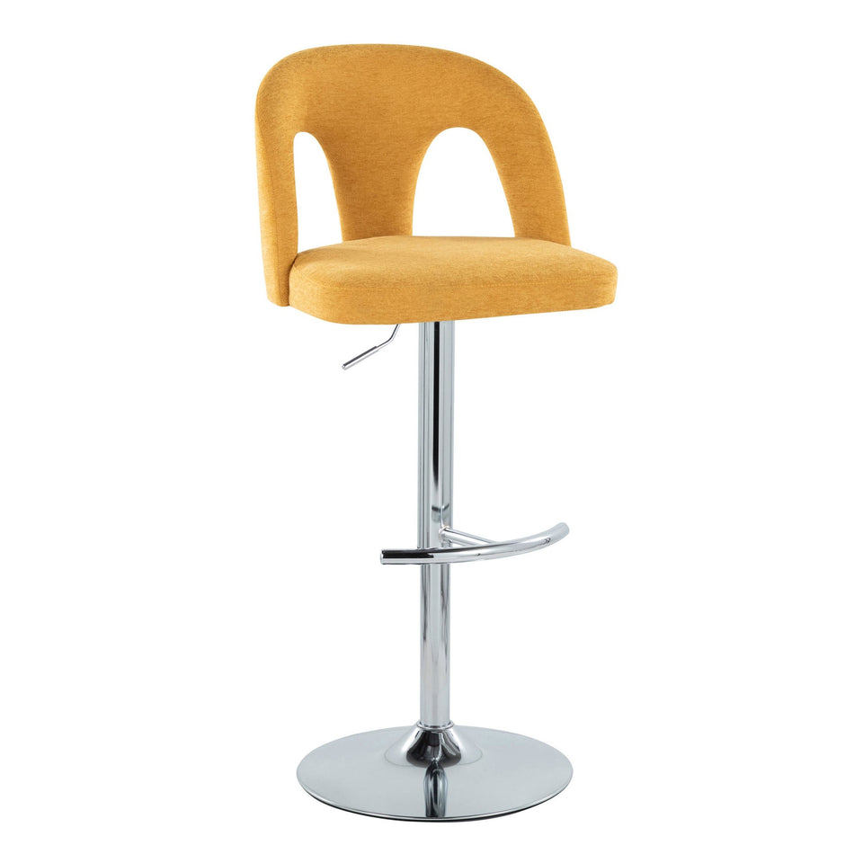Ava Upholstered Adjustable Barstool - Set of 2