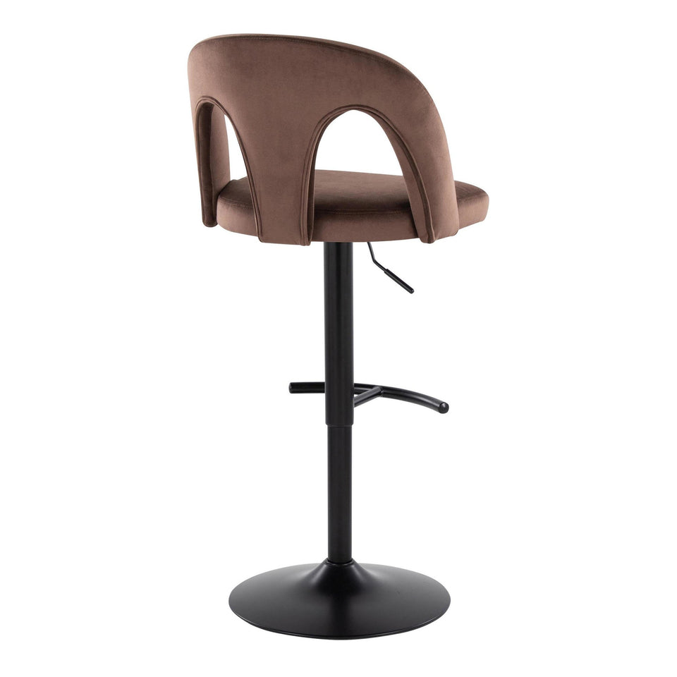 Ava Upholstered Adjustable Barstool - Set of 2