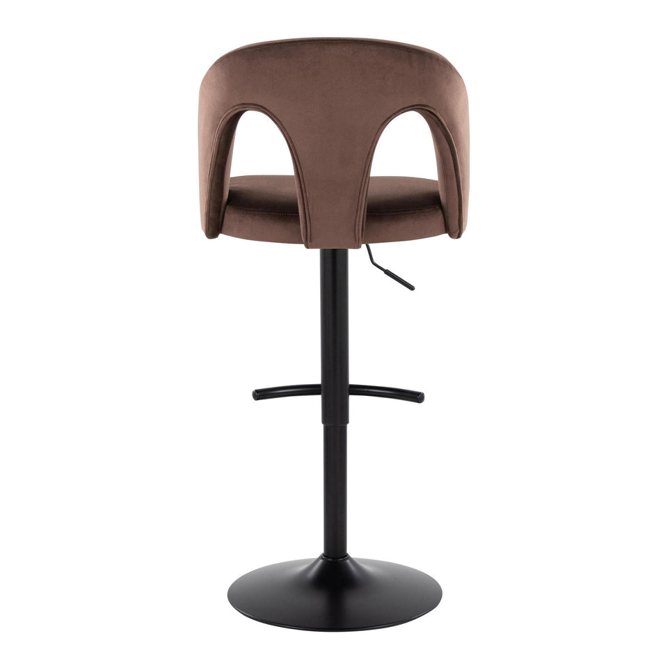 Ava Upholstered Adjustable Barstool - Set of 2