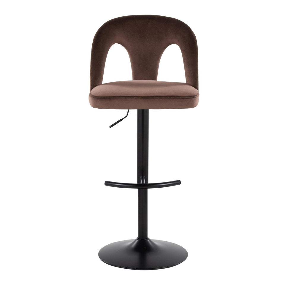 Ava Upholstered Adjustable Barstool - Set of 2