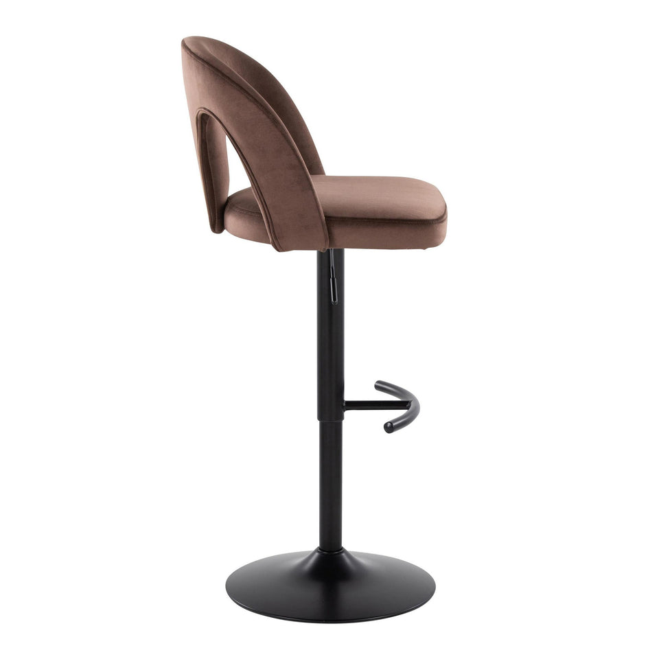 Ava Upholstered Adjustable Barstool - Set of 2
