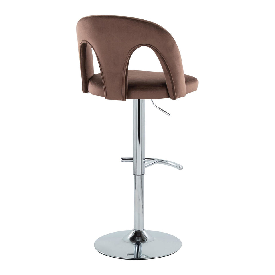 Ava Upholstered Adjustable Barstool - Set of 2