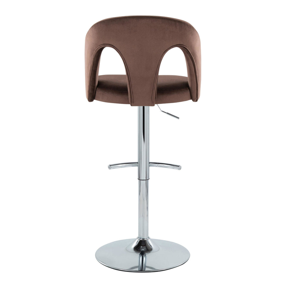 Ava Upholstered Adjustable Barstool - Set of 2
