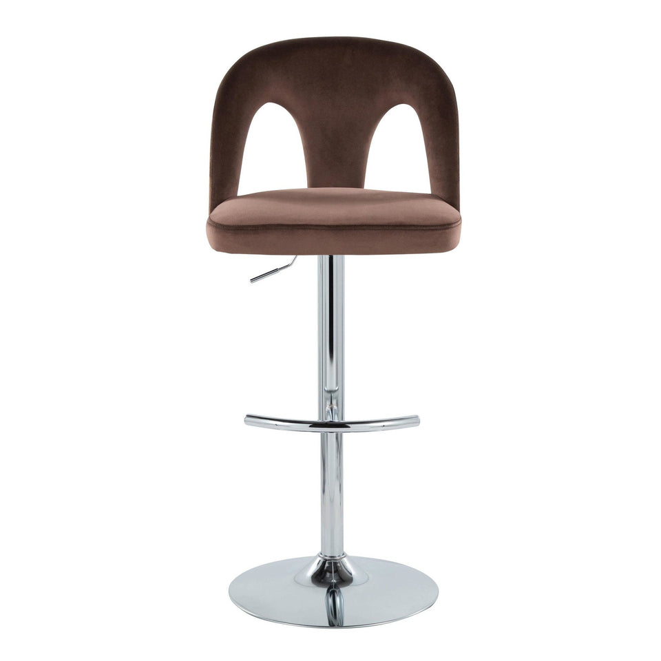 Ava Upholstered Adjustable Barstool - Set of 2