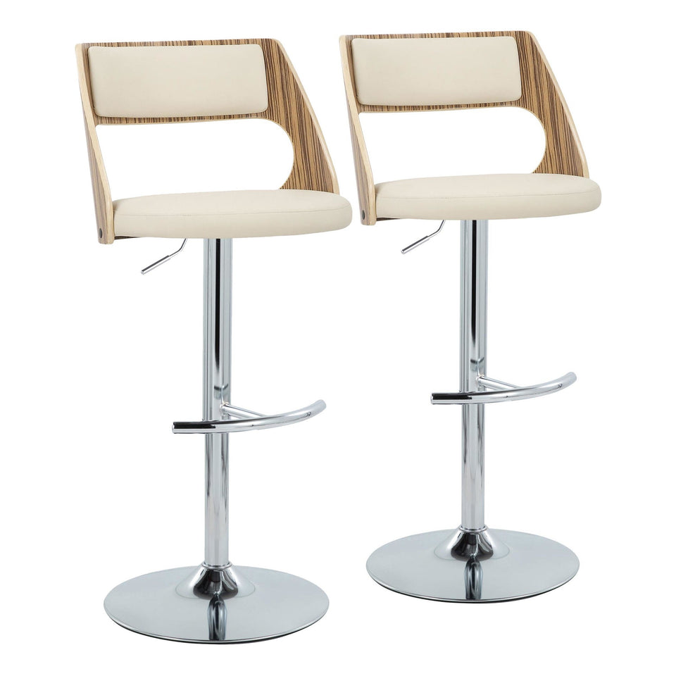 Cecina Adjustable Barstool - Set of 2