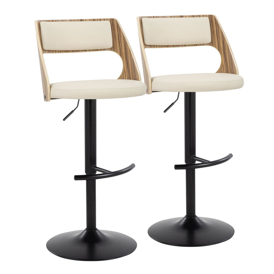 Cecina Adjustable Barstool - Set of 2