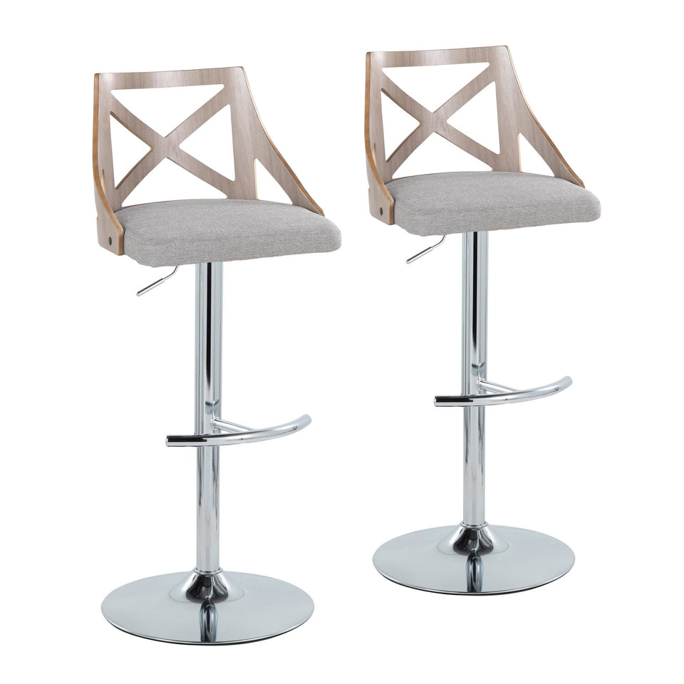 Charlotte Adjustable Barstool - Set of 2