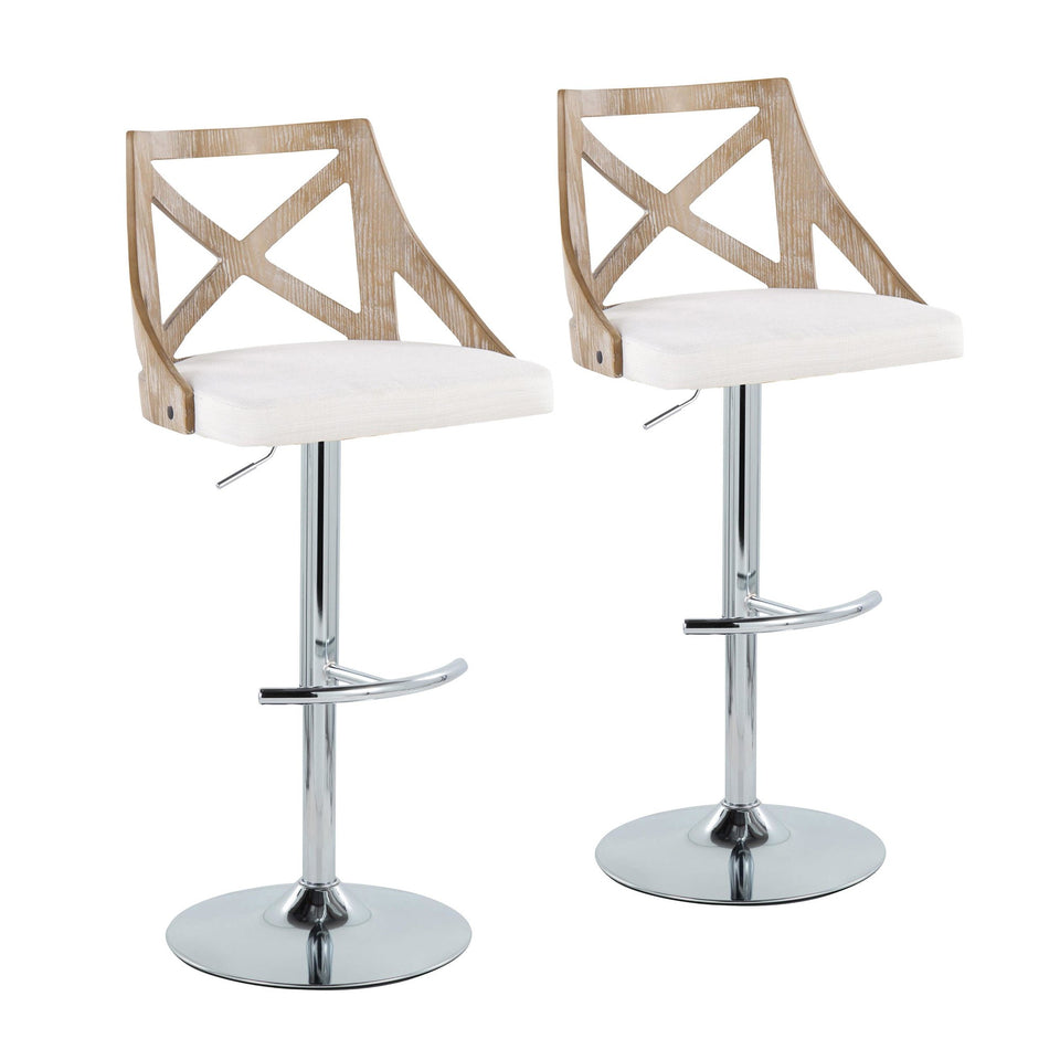 Charlotte Adjustable Barstool - Set of 2