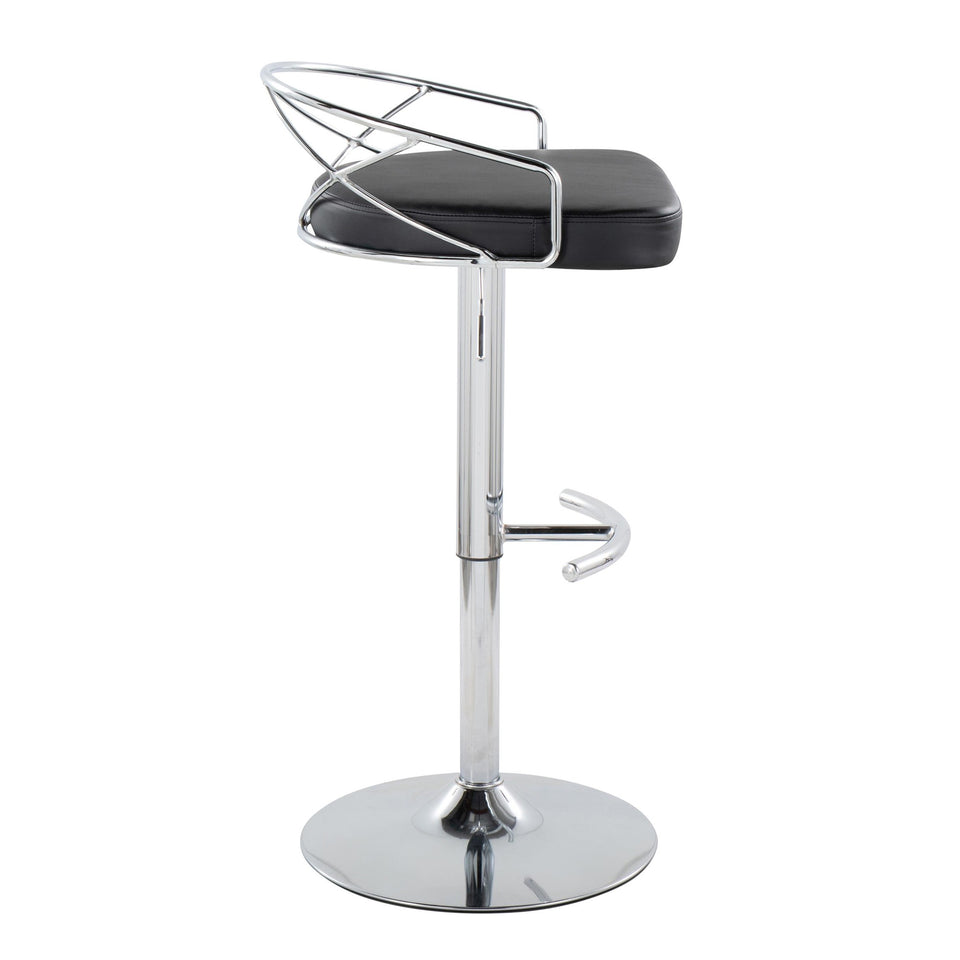 Charlotte Glam Adjustable Barstool - Set of 2