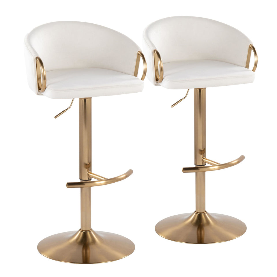 Claire Adjustable Barstool - Set of 2