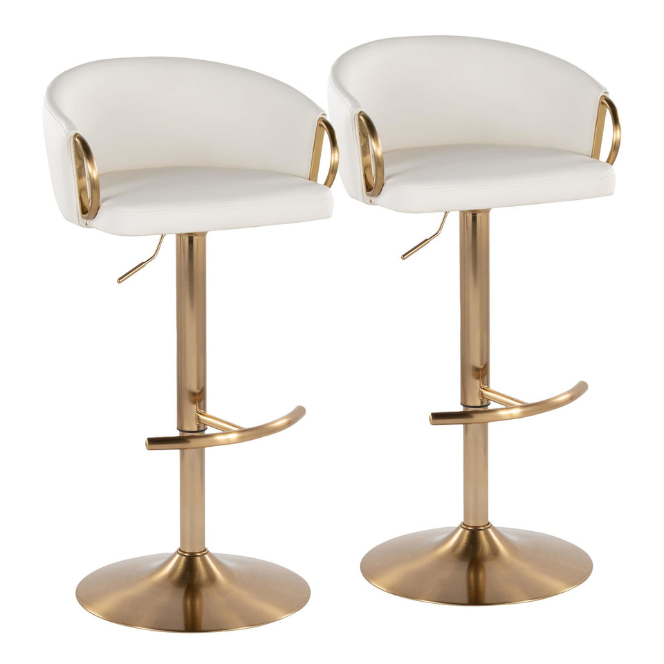 Claire Adjustable Barstool - Set of 2
