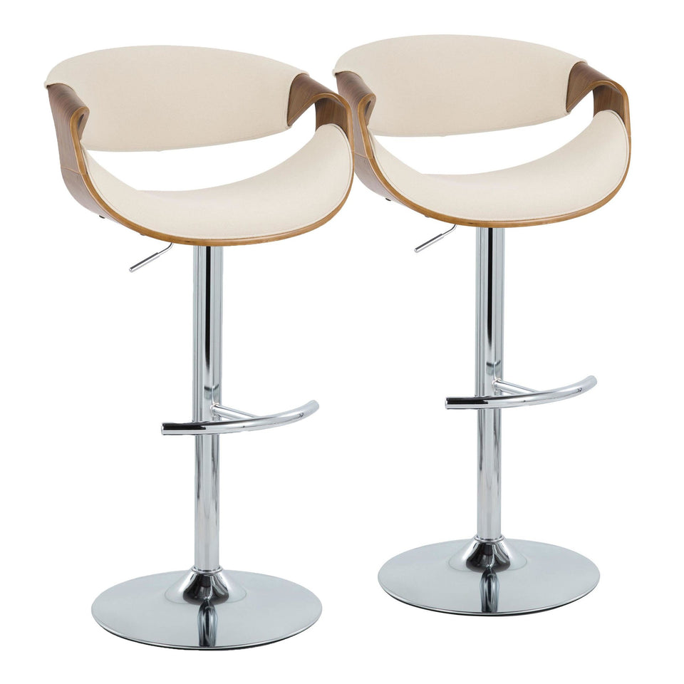Curvo Adjustable Barstool - Set of 2