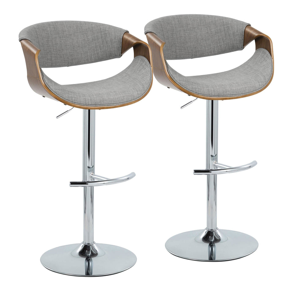 Curvo Adjustable Barstool - Set of 2