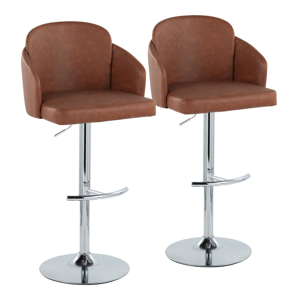 Dahlia Adjustable Barstool - Set of 2