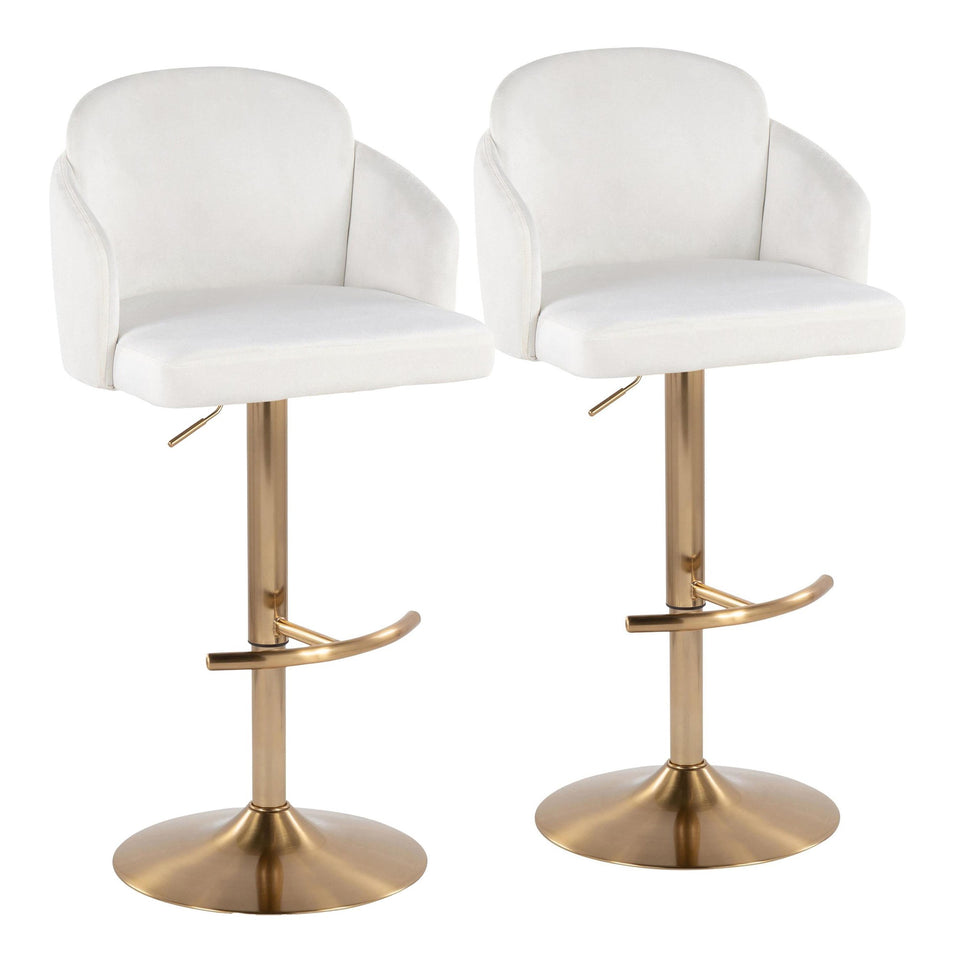 Dahlia Adjustable Barstool - Set of 2