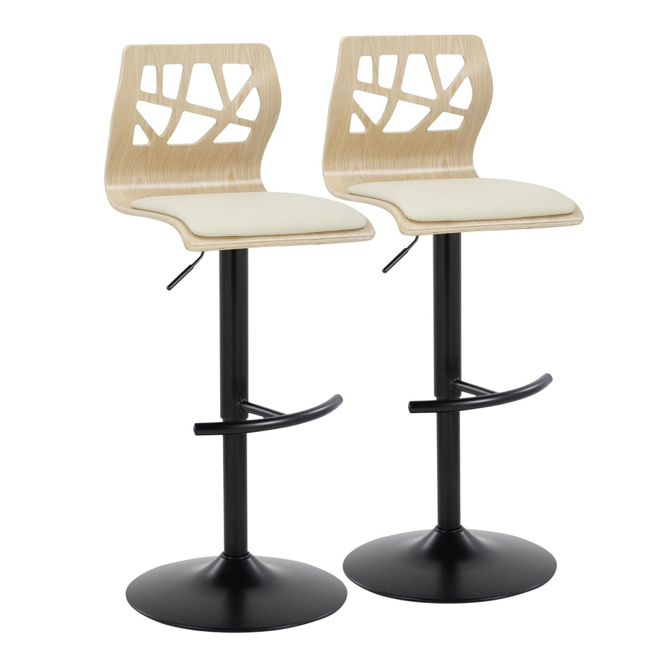 Folia Adjustable Barstool - Set of 2