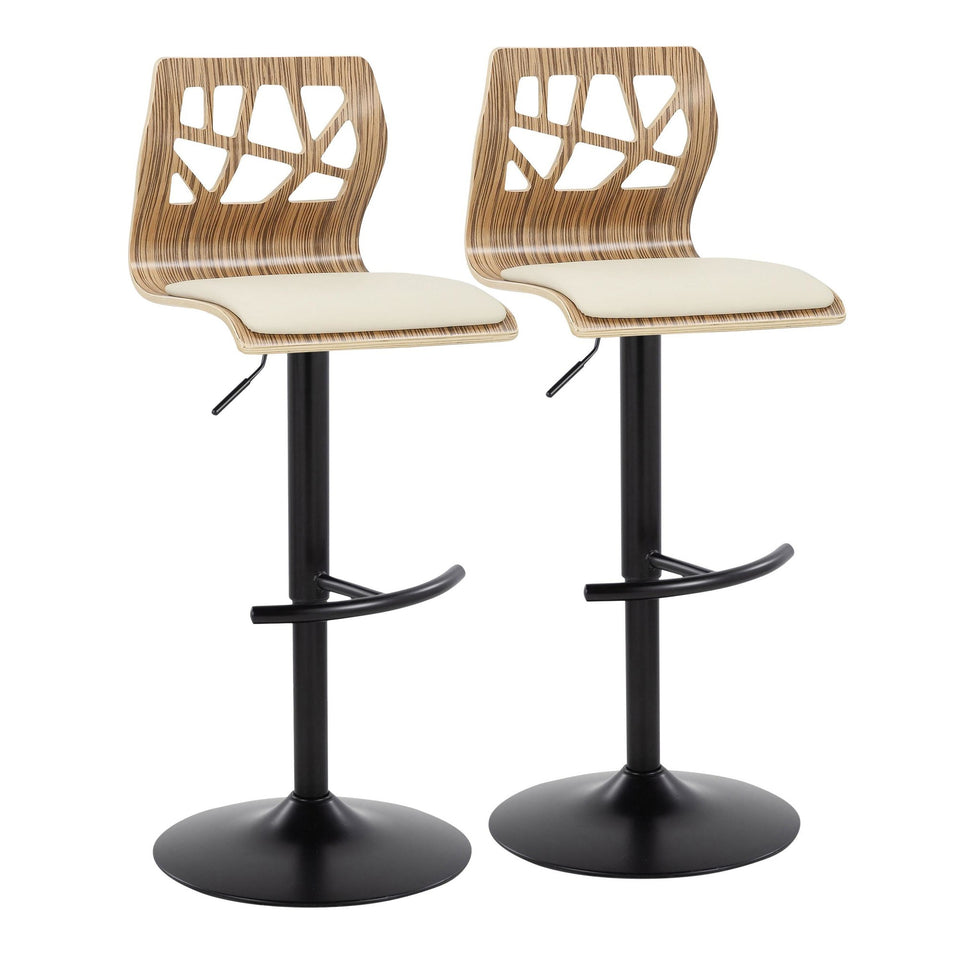 Folia Adjustable Barstool - Set of 2