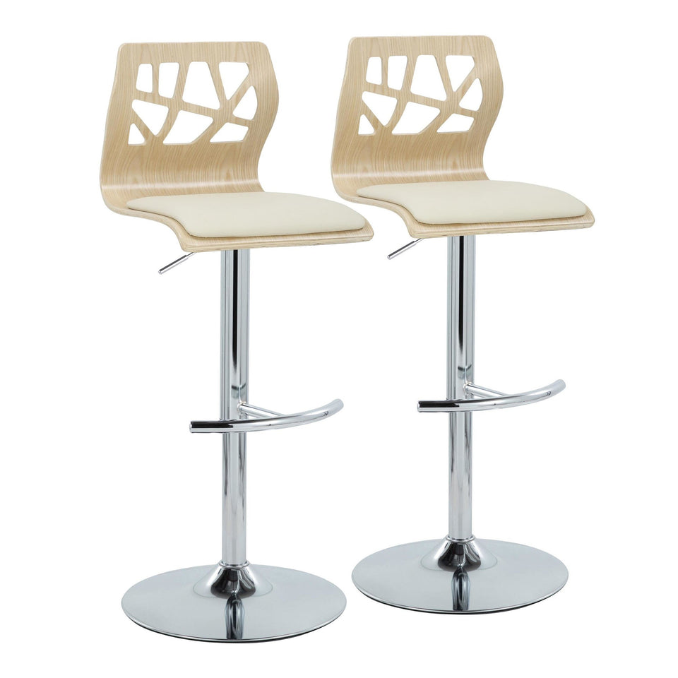 Folia Adjustable Barstool - Set of 2