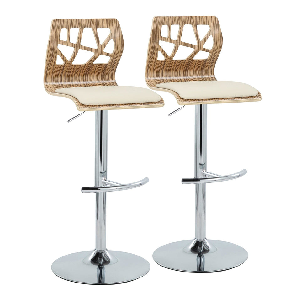 Folia Adjustable Barstool - Set of 2