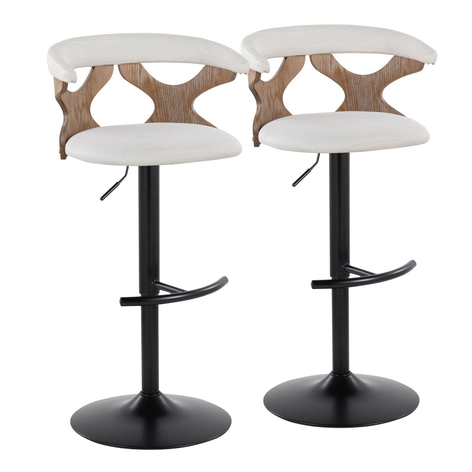 Gardenia Adjustable Barstool - Set of 2
