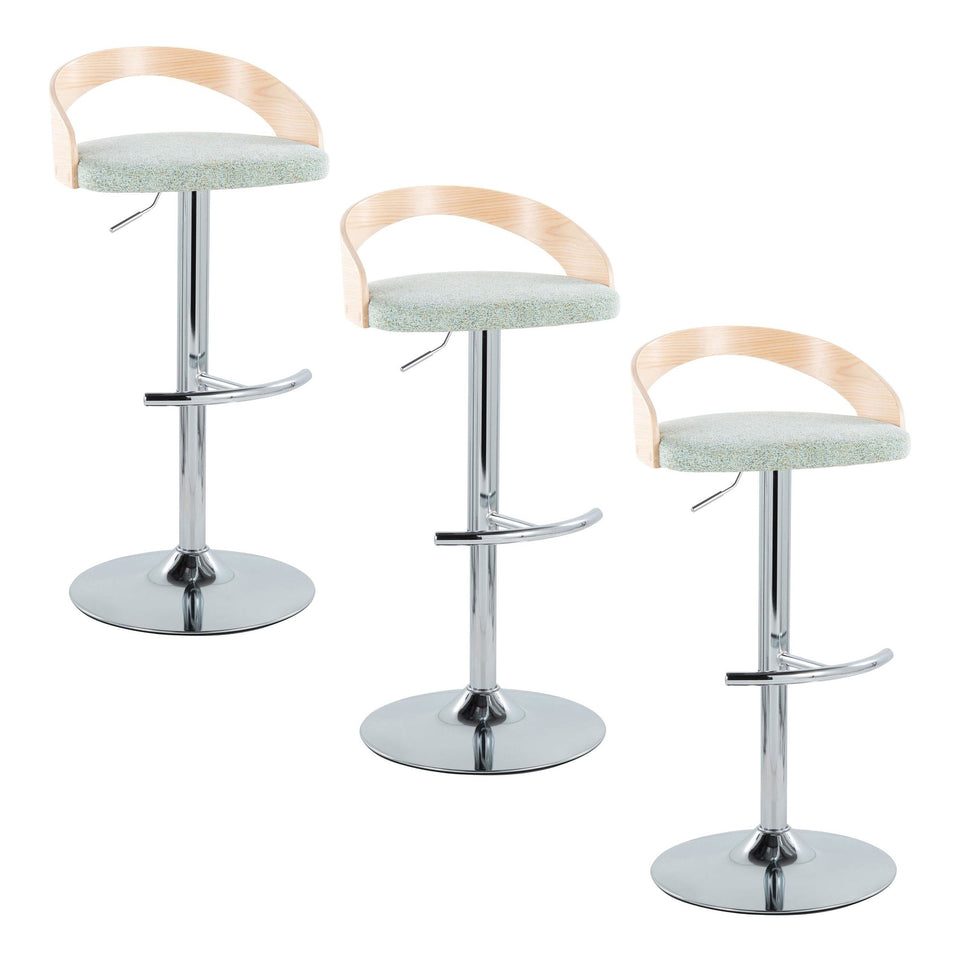 Grotto Adjustable Barstool - Set of 3