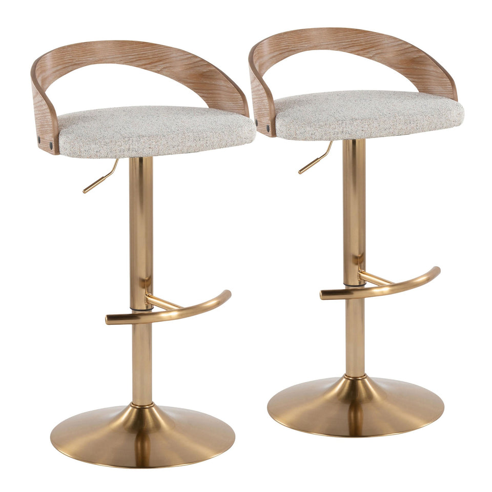 Grotto Adjustable Barstool - Set of 2