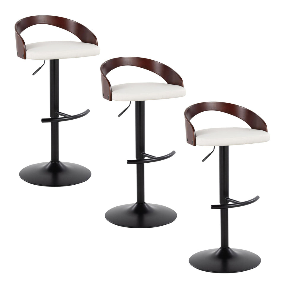 Grotto Adjustable Barstool - Set of 3