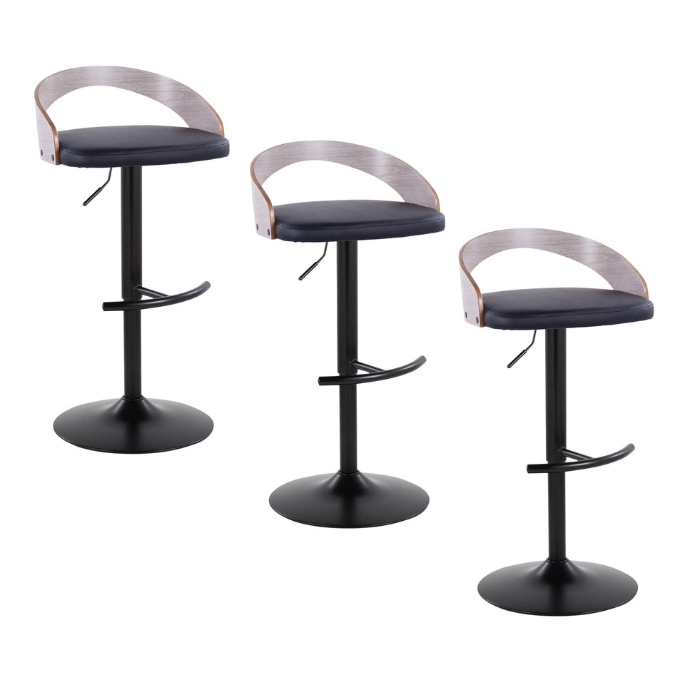 Grotto Adjustable Barstool - Set of 3