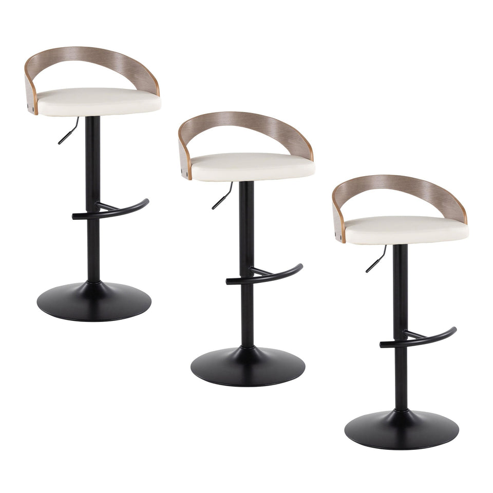 Grotto Adjustable Barstool - Set of 3