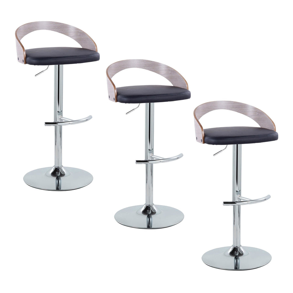 Grotto Adjustable Barstool - Set of 3
