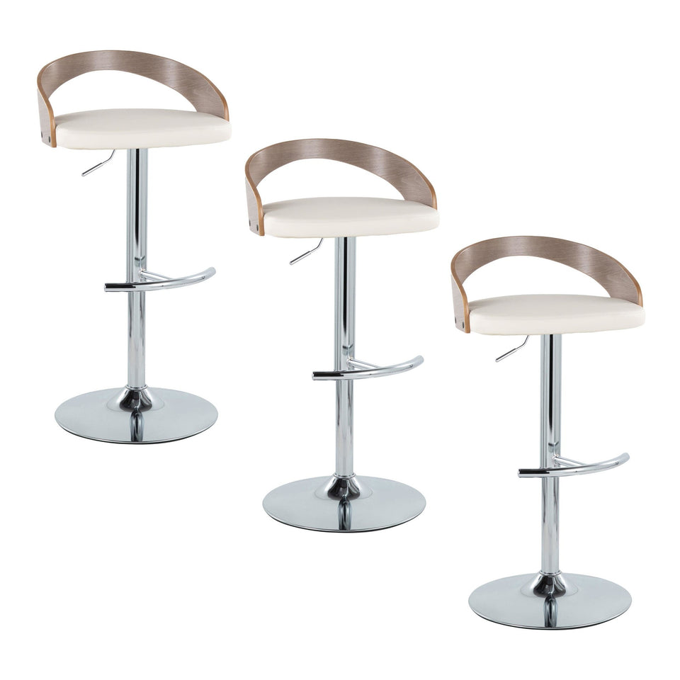 Grotto Adjustable Barstool - Set of 3