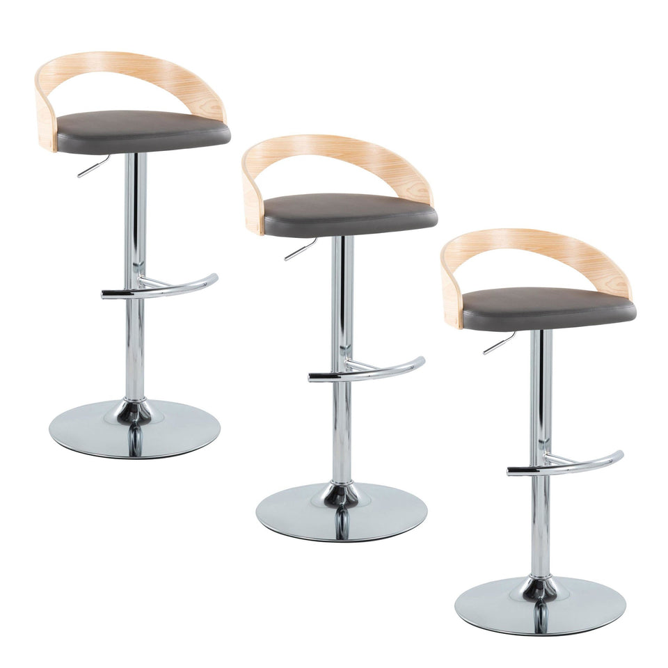 Grotto Adjustable Barstool - Set of 3