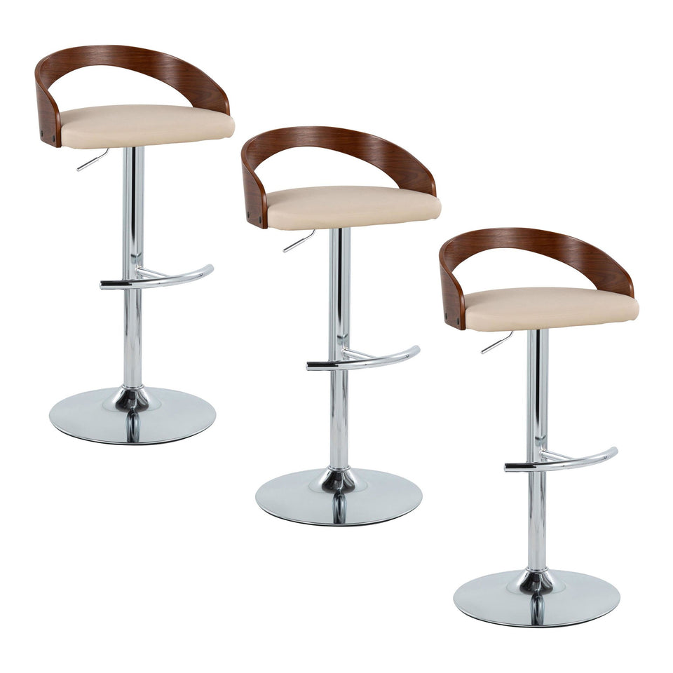 Grotto Adjustable Barstool - Set of 3