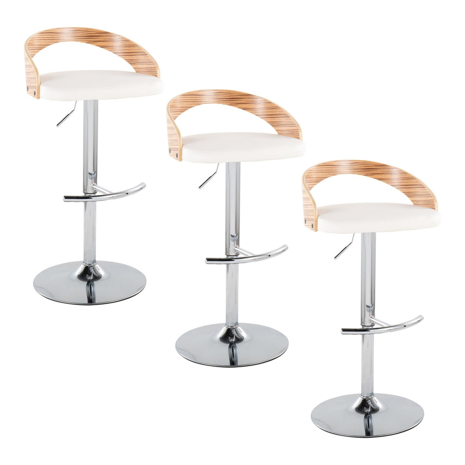 Grotto Adjustable Barstool - Set of 3