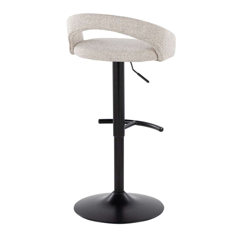 Grotto Upholstered Adjustable Barstool