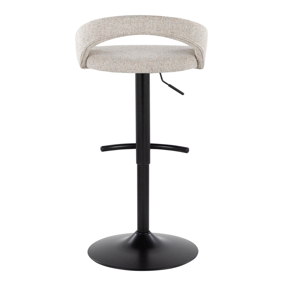 Grotto Upholstered Adjustable Barstool