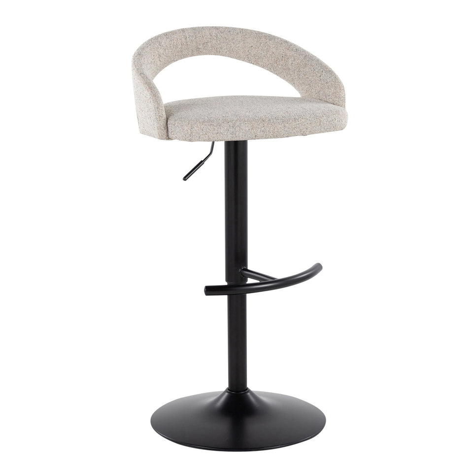 Grotto Upholstered Adjustable Barstool